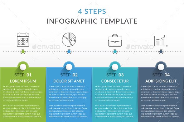 4 steps infographic template 2 498