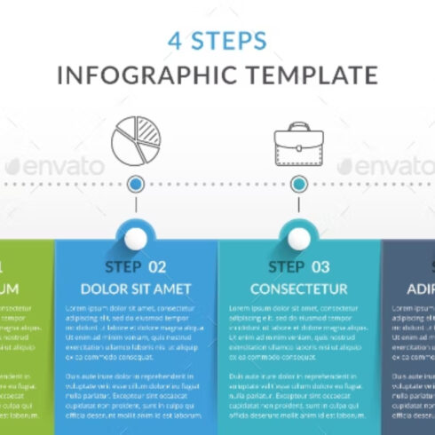 4 Steps - Infographic Template Main Cover.