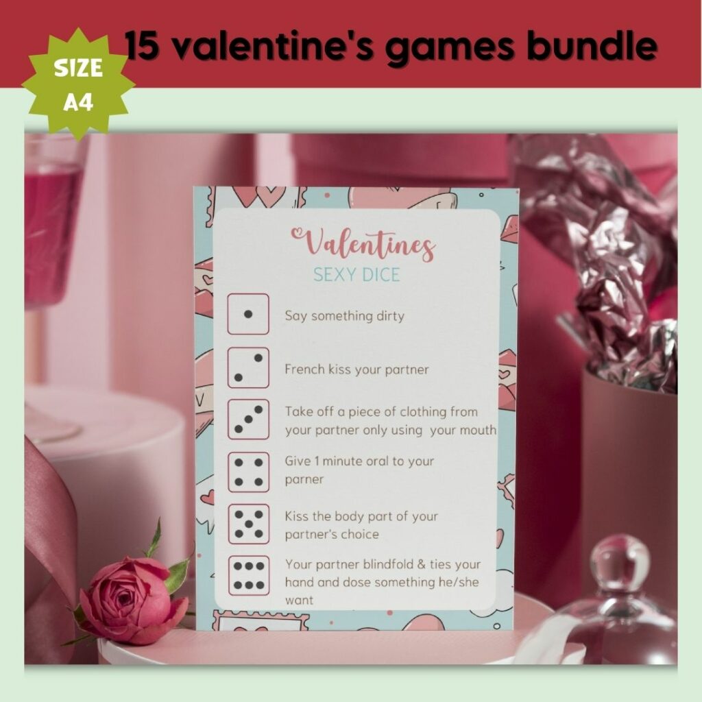 15 Valentines Game Bundle Printable 20 Pages Masterbundles