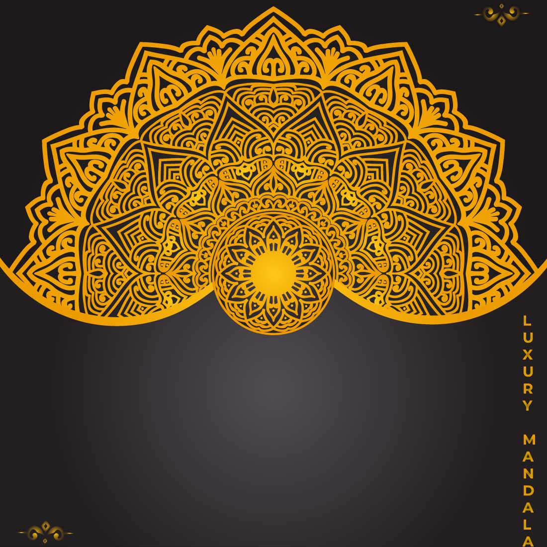 Gold Mandala Design main cover