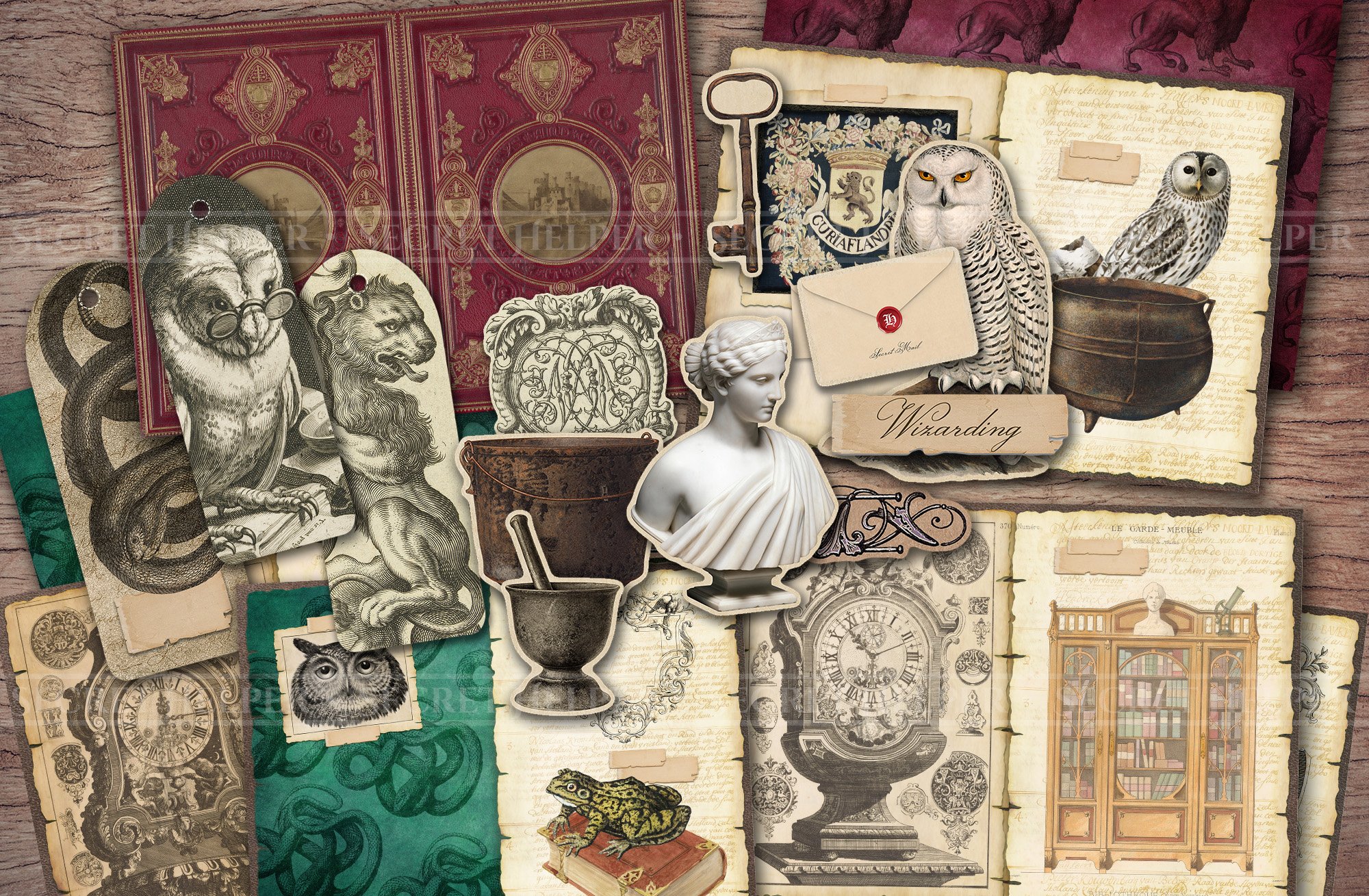 Wizarding School Scrapbook Kit preview.