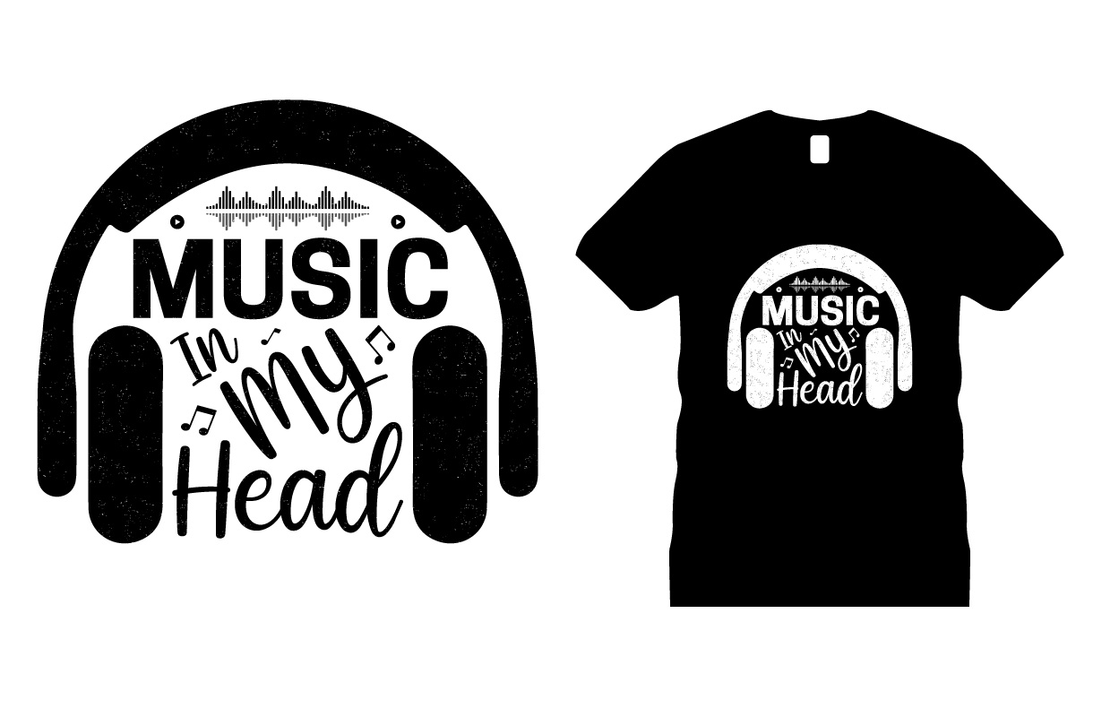 Creative Dj Music Motivational T-shirt Design.