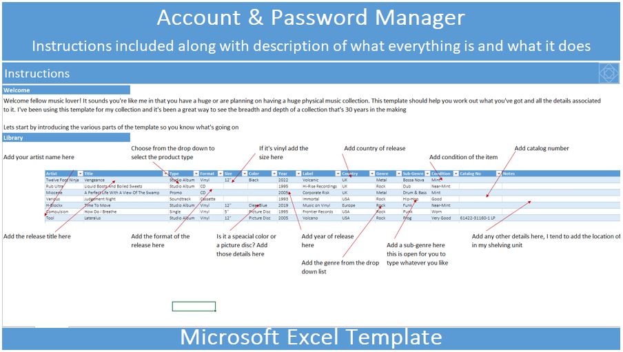 Account and password manager.
