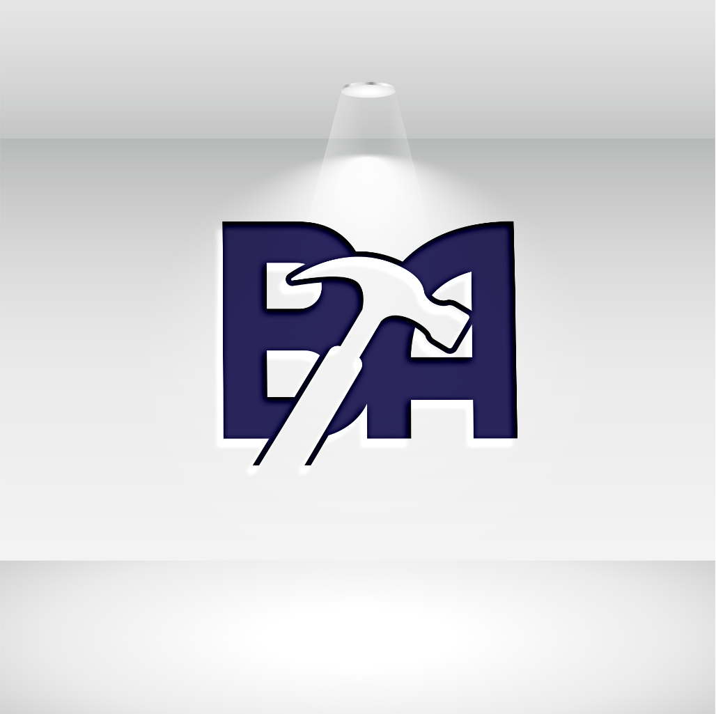 Letter BA Alphabet Logo Design preview image.