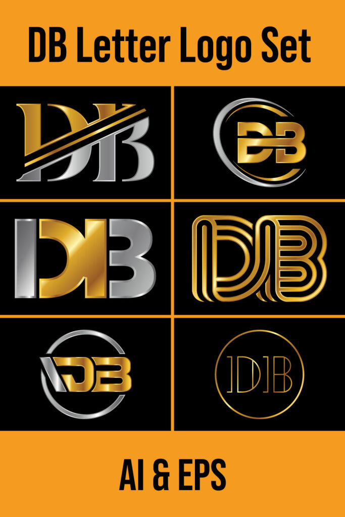 Initial Letter D B Logo Design Vector Template. Graphic Alphabet Symbol ...