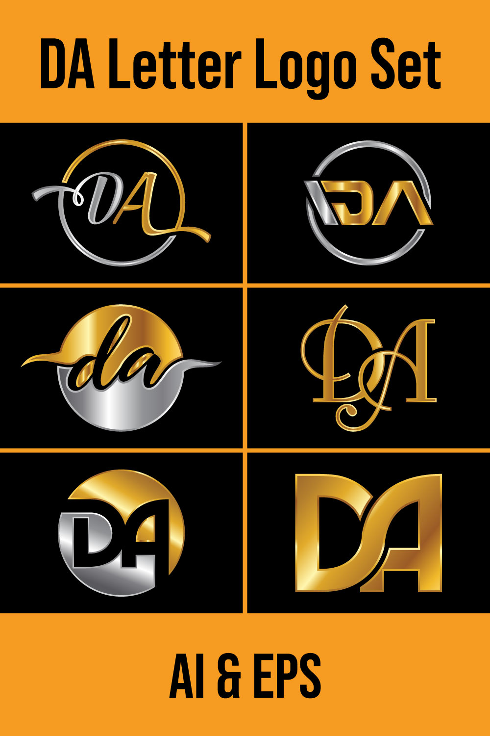 DA D A Creative Modern Black Letters Logo Design with Brush Swoosh Stock  Vector Image & Art - Alamy
