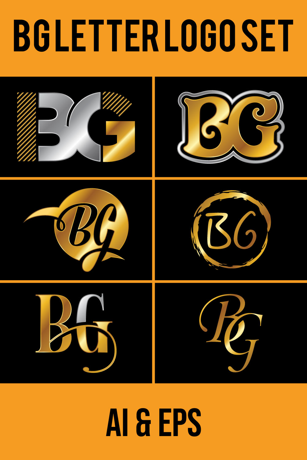 BG Infinity Logo Monogram By Vectorseller | TheHungryJPEG
