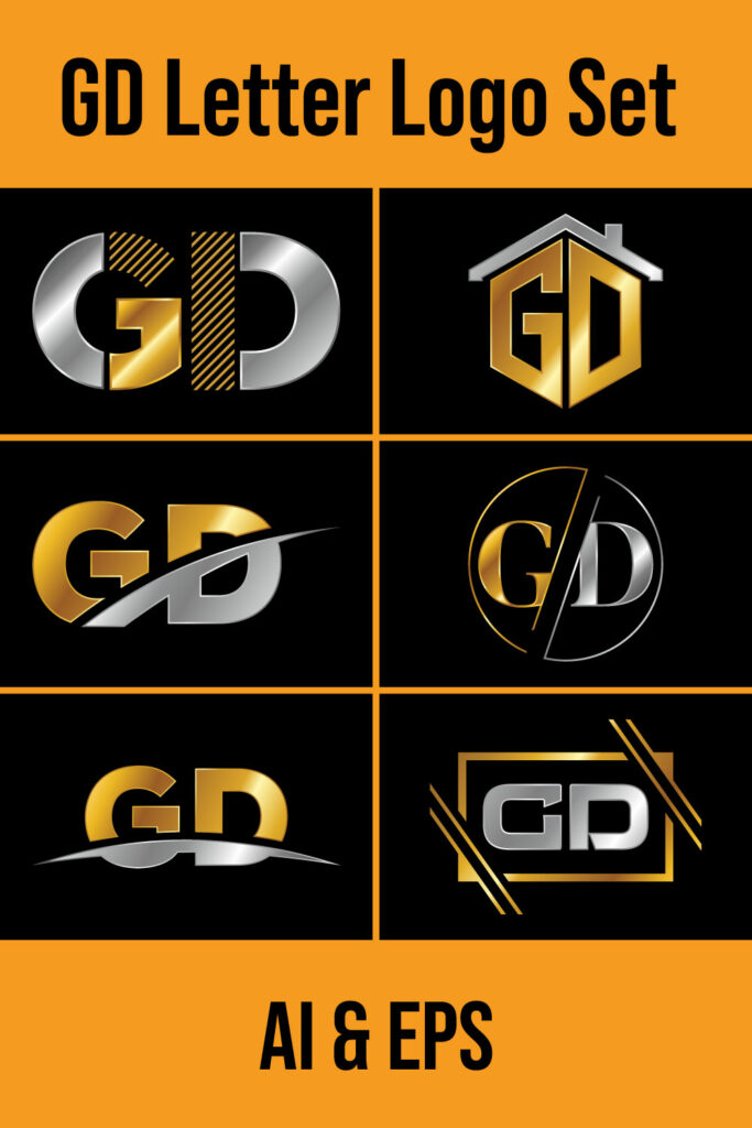 Initial Letter G D Logo Design Vector Template. Graphic Alphabet Symbol ...