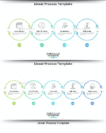 5 Linear Infographic Templates – MasterBundles