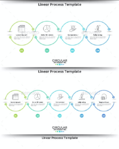 5 Linear Infographic Templates – MasterBundles