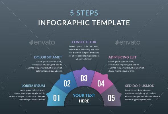 5 steps infographics 298