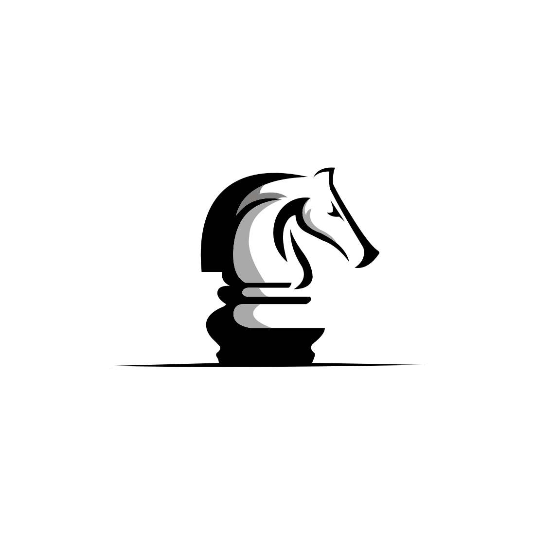 Premium Photo | Minimalist Horse Head Logo Attractive And Simple Design