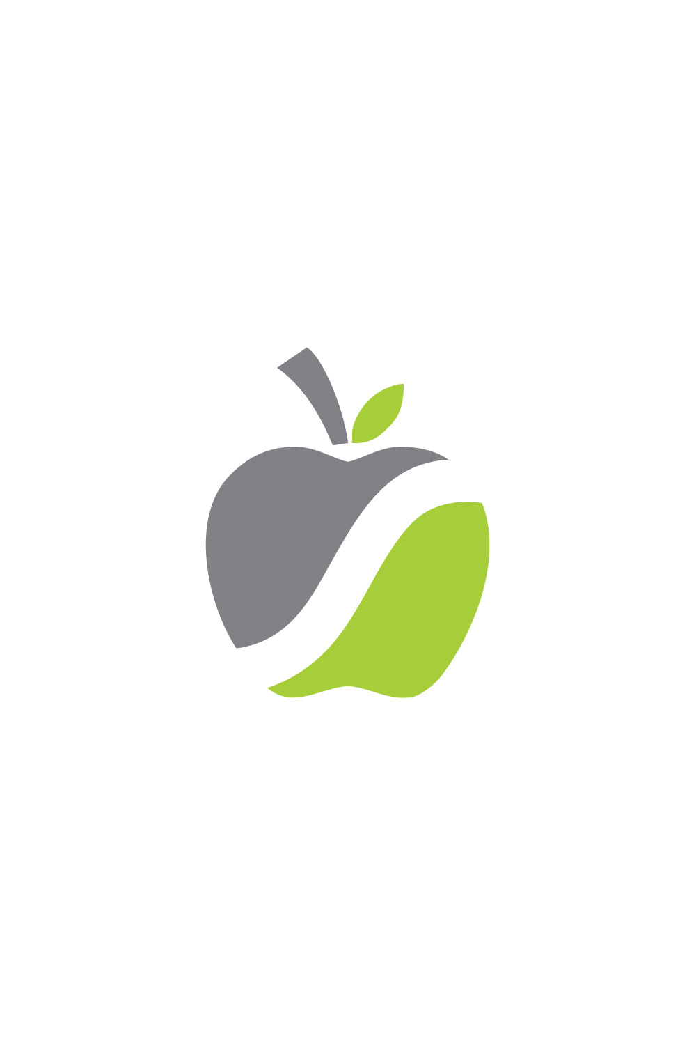 Apple Fruits Logo Vector pinterest image.