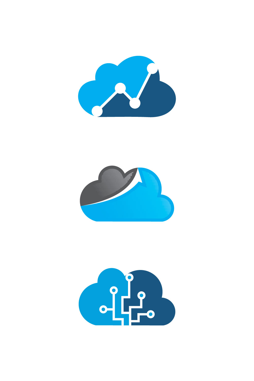 Cloud Logo Vector pinterest image.