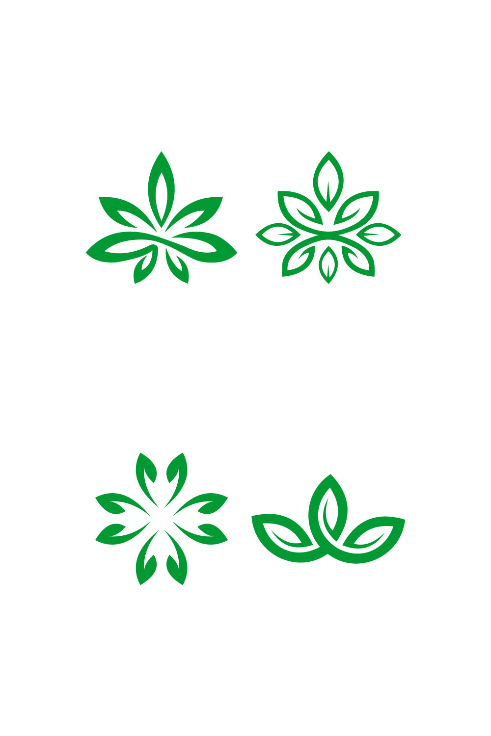 Leaf Nature Logo Vector pinterest image.