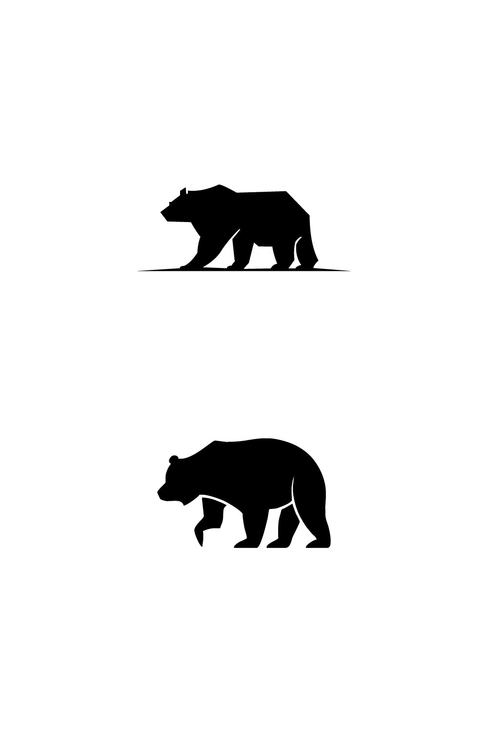 Bear Animal Logo Pinterest image.