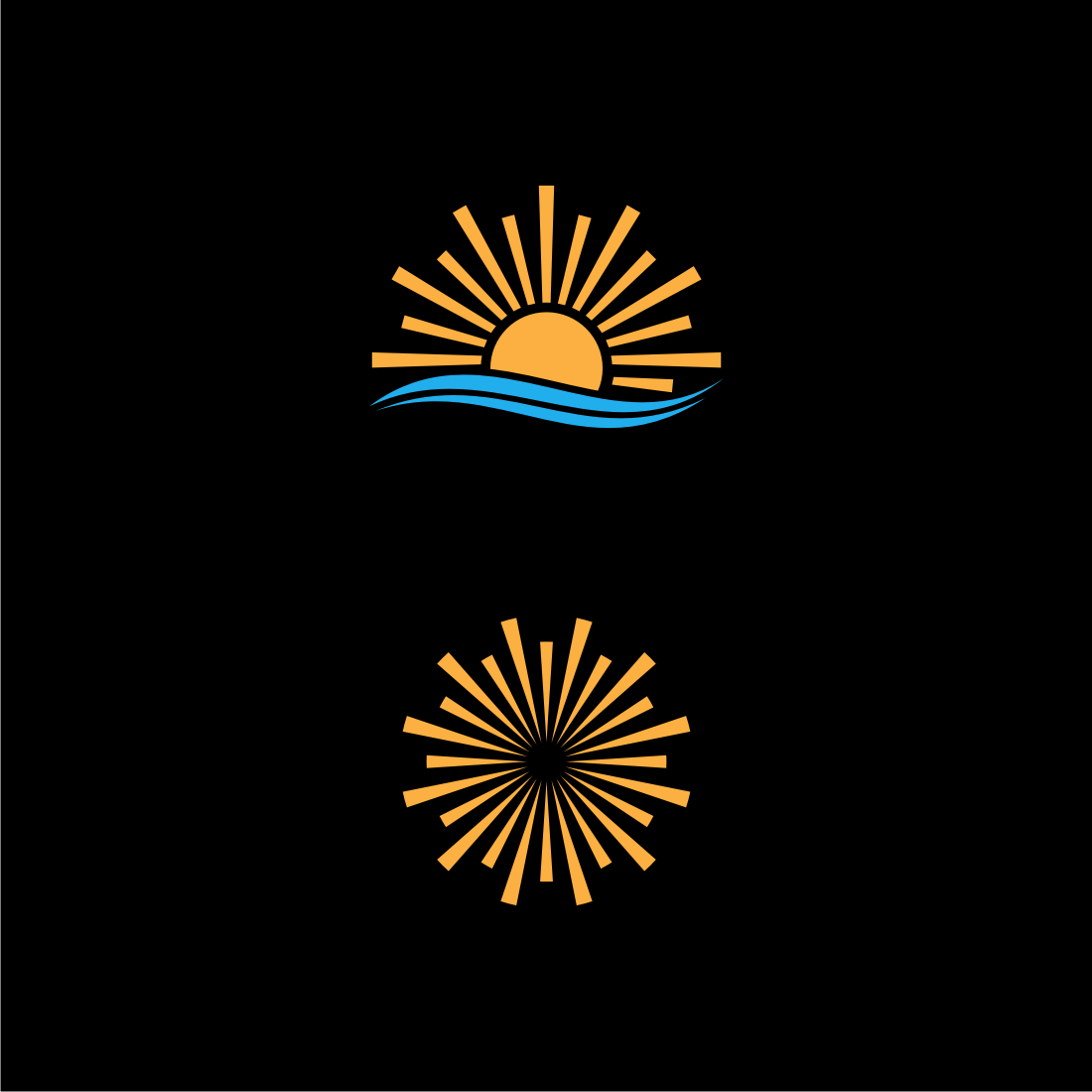 Sun Logo Vector main image.