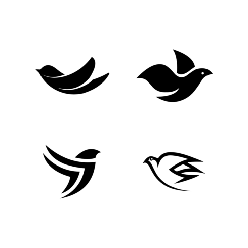 Bird Dove Logo Vector main image.