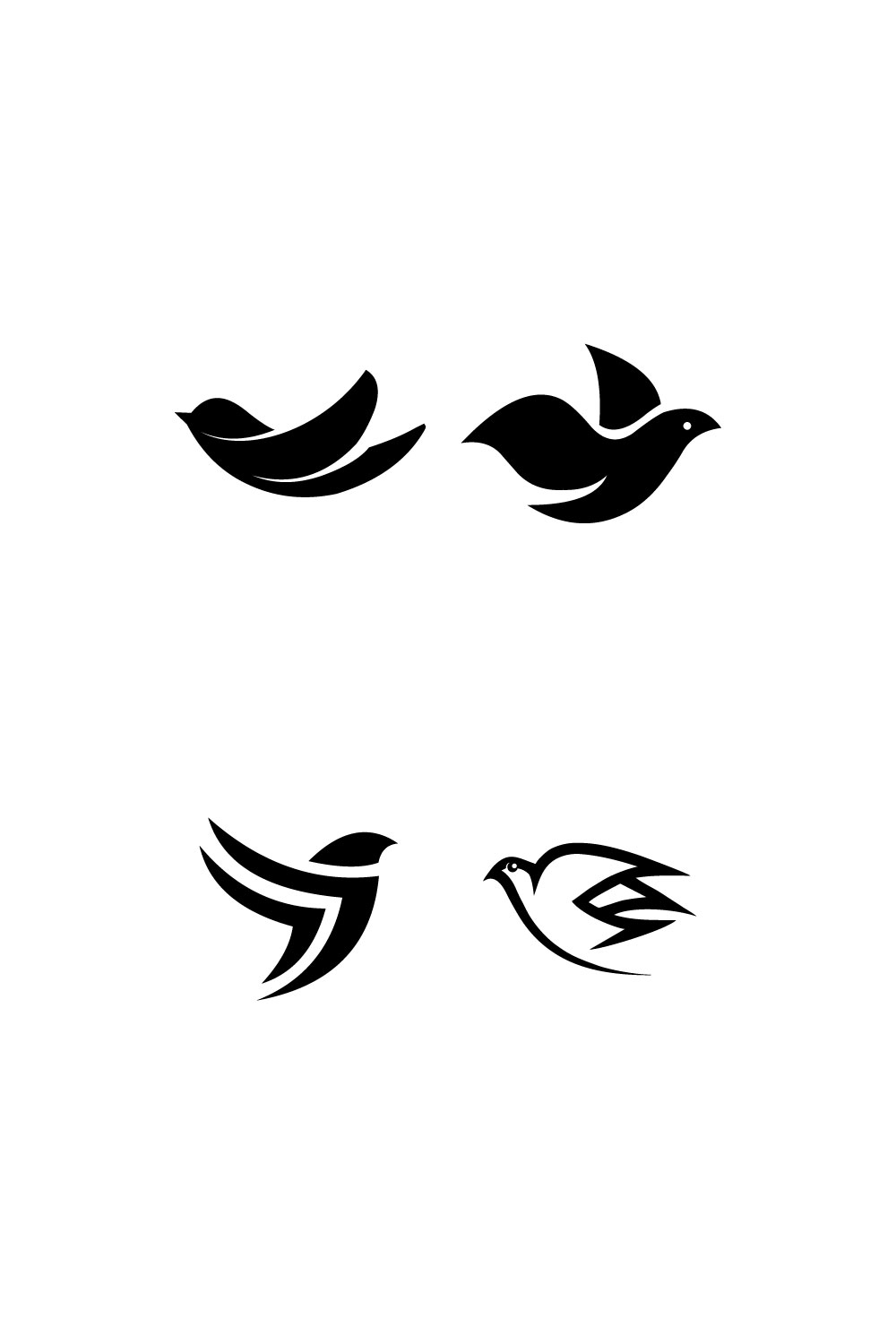 Bird Dove Logo Vector pinterest image.
