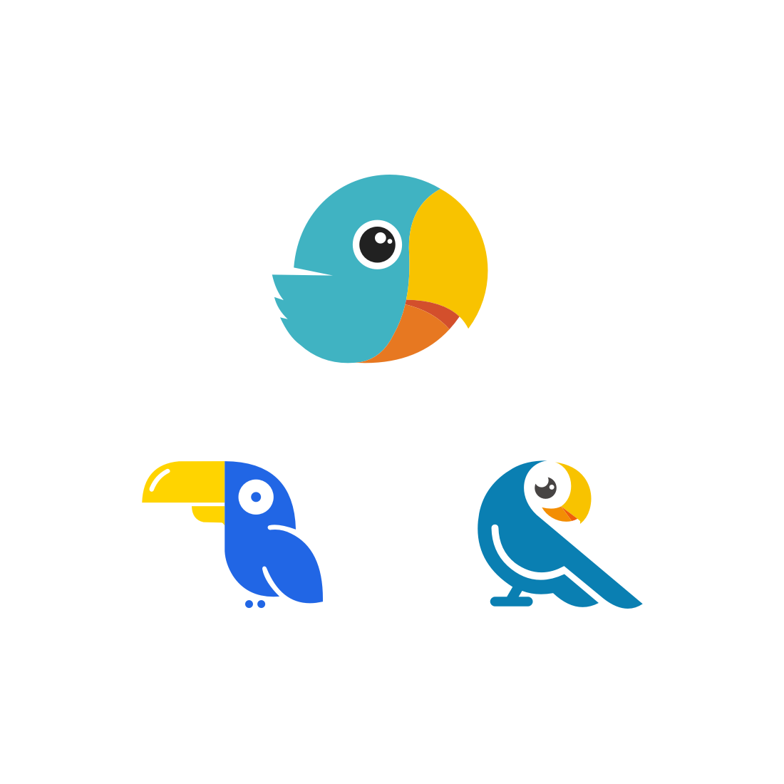 Parrot Bird Logo Vector main image.