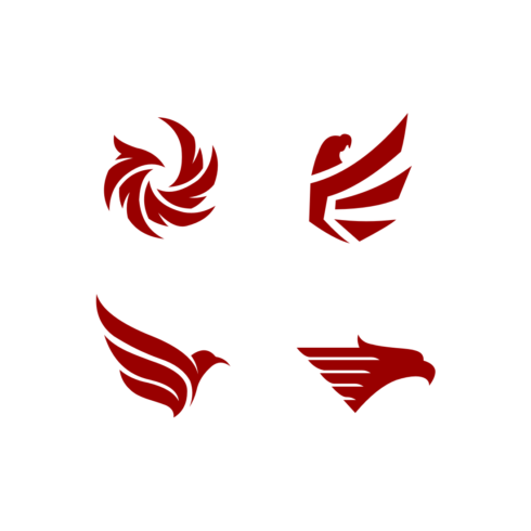 Set Of Eagle Logo Vector main image.