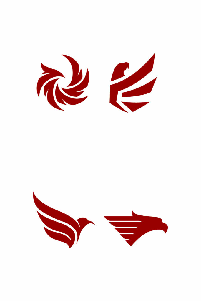 set of eagle logo vector | MasterBundles