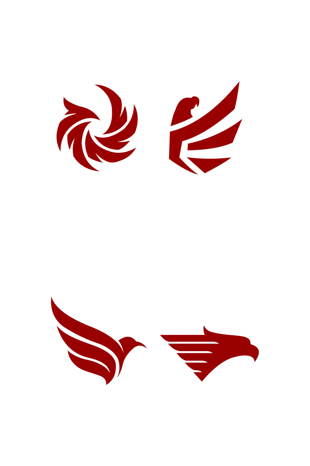 Set Of Eagle Logo Vector pinterest image.