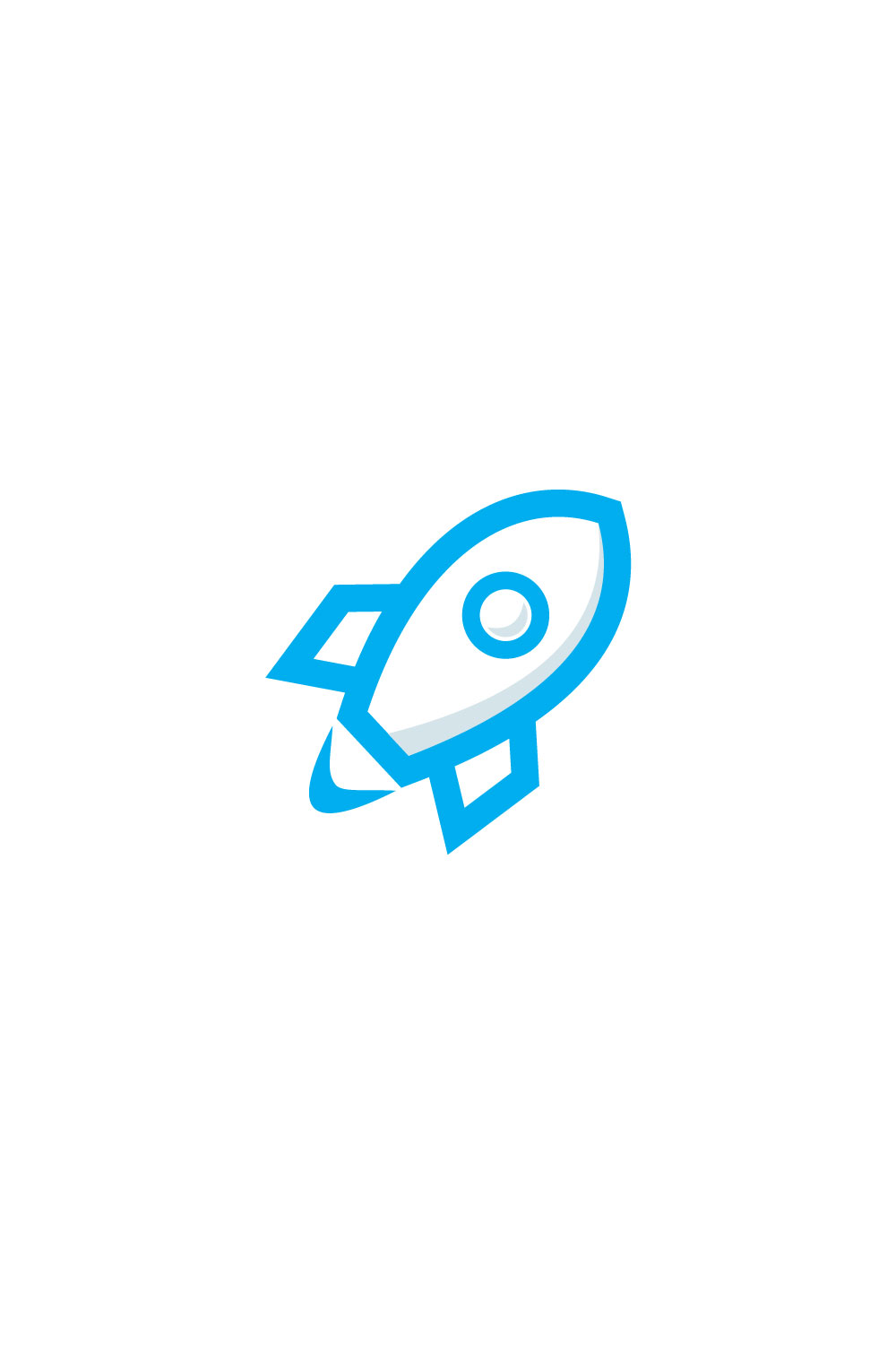 Rocket Logo Vector pinterest image.