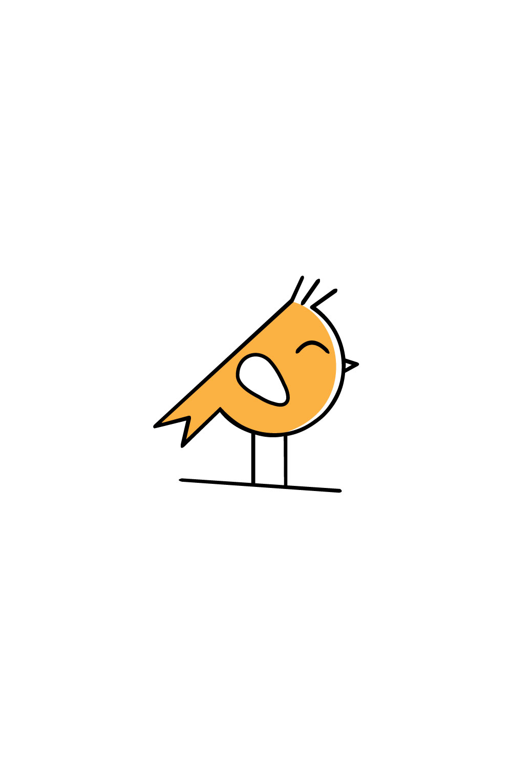 Chicks Animal Logo Vector pinterest image.