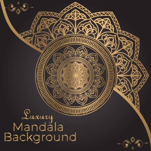 Gold Mandala Design main cover.
