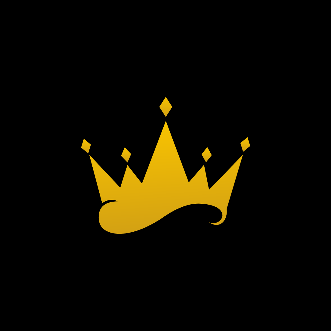 Letter o crown logo Royalty Free Vector Image - VectorStock