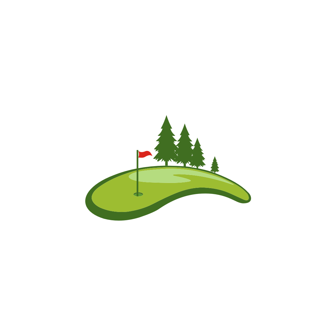 Field Golf Logo Vector main image.