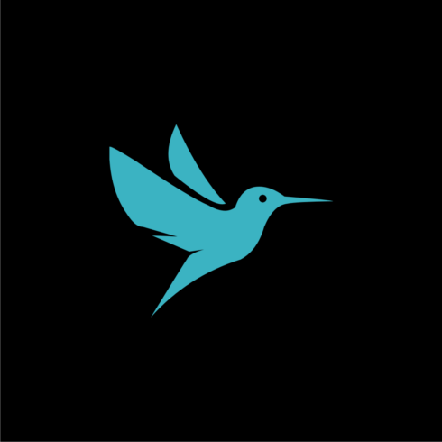 Hummingbird Logo Vector Design main image.
