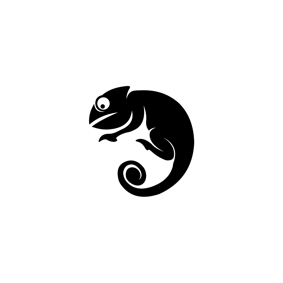 Chameleon Animal Logo Vector main image.