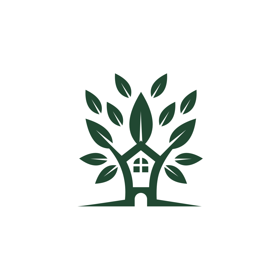 Tree House Logo Vector main cover.