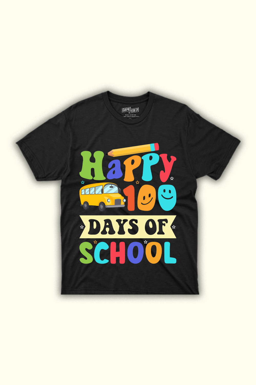 Image of a T-shirt with a wonderful inscription Welcome 100 Days Of School