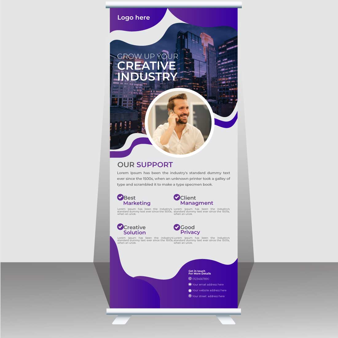 Corporate Business Roll Up Banner main cover