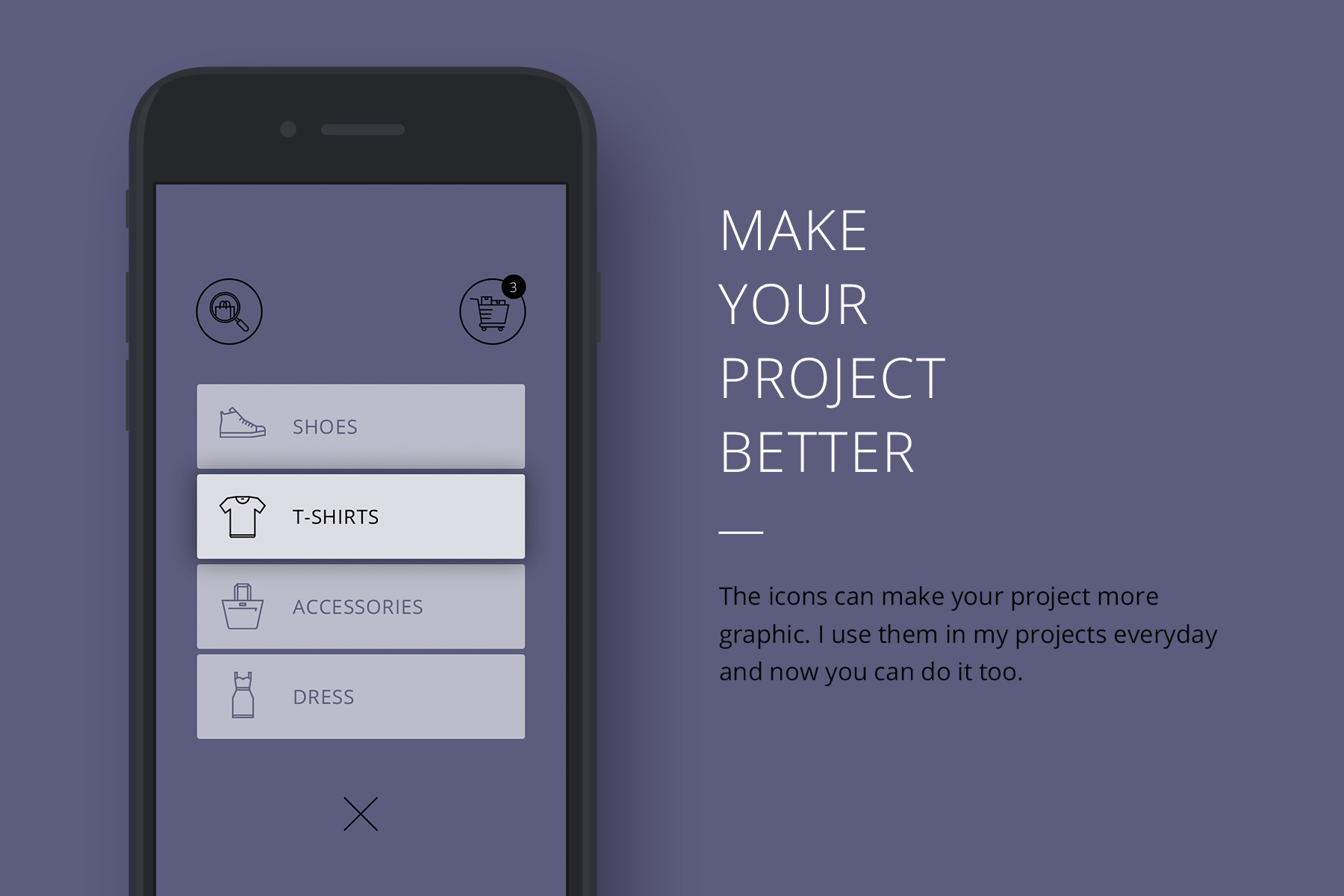 Make your project better with this purple template.