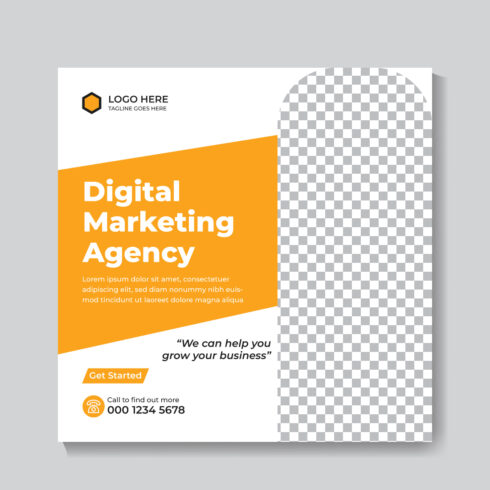 Digital Marketing Social Media Post Design Template main cover