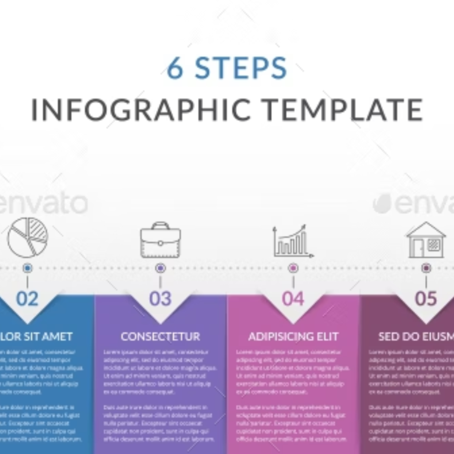 6 Steps - Infographic Template Main Cover.