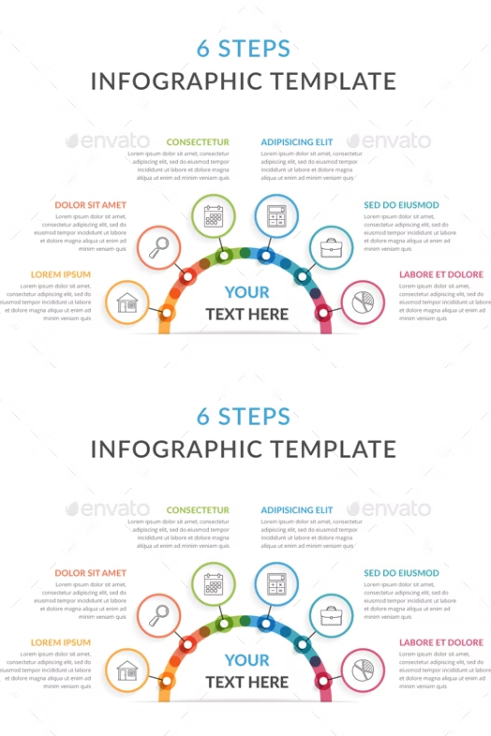 6 Steps Infographics Pinterest Cover.