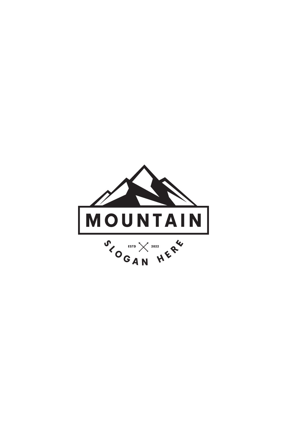 Mountain Logo Vector Design - Pinterest.