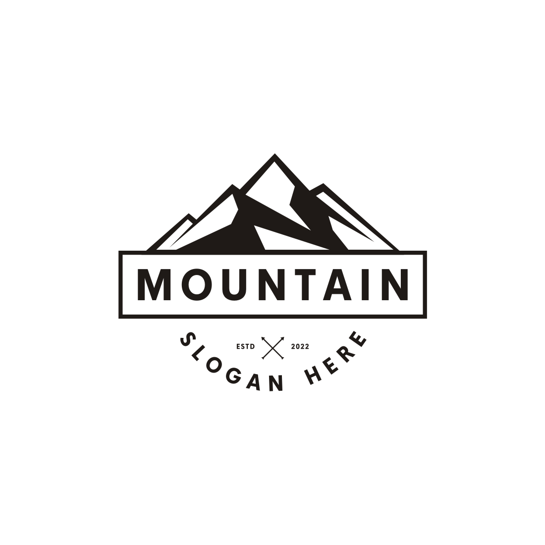 Mountain Logo Vector Design.