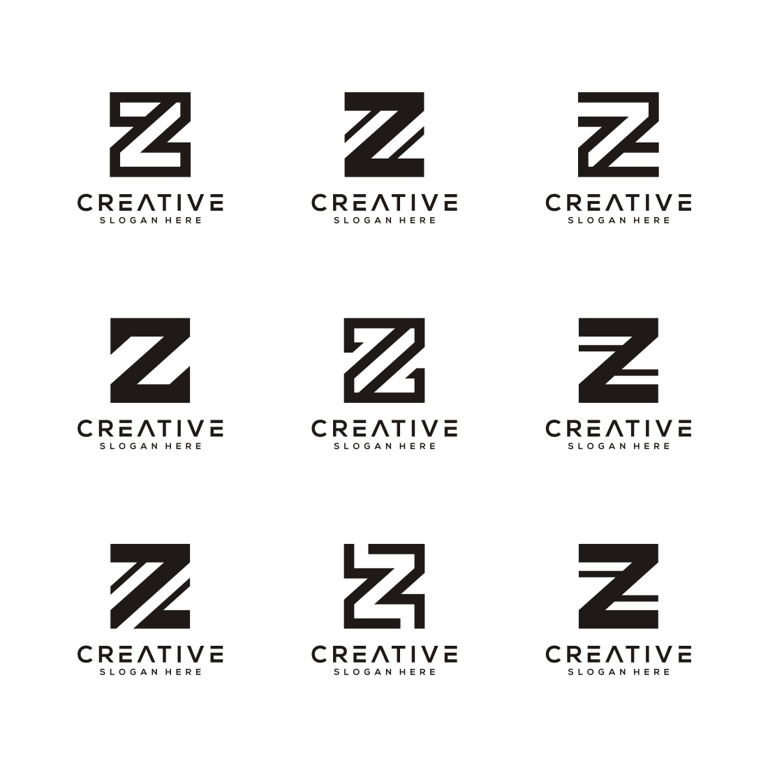 Set of Letter Z Logo cover image.