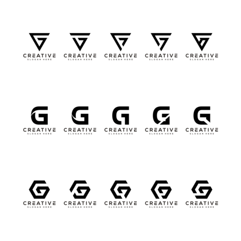 Set of Initial Letter G Logo Vector cover image.