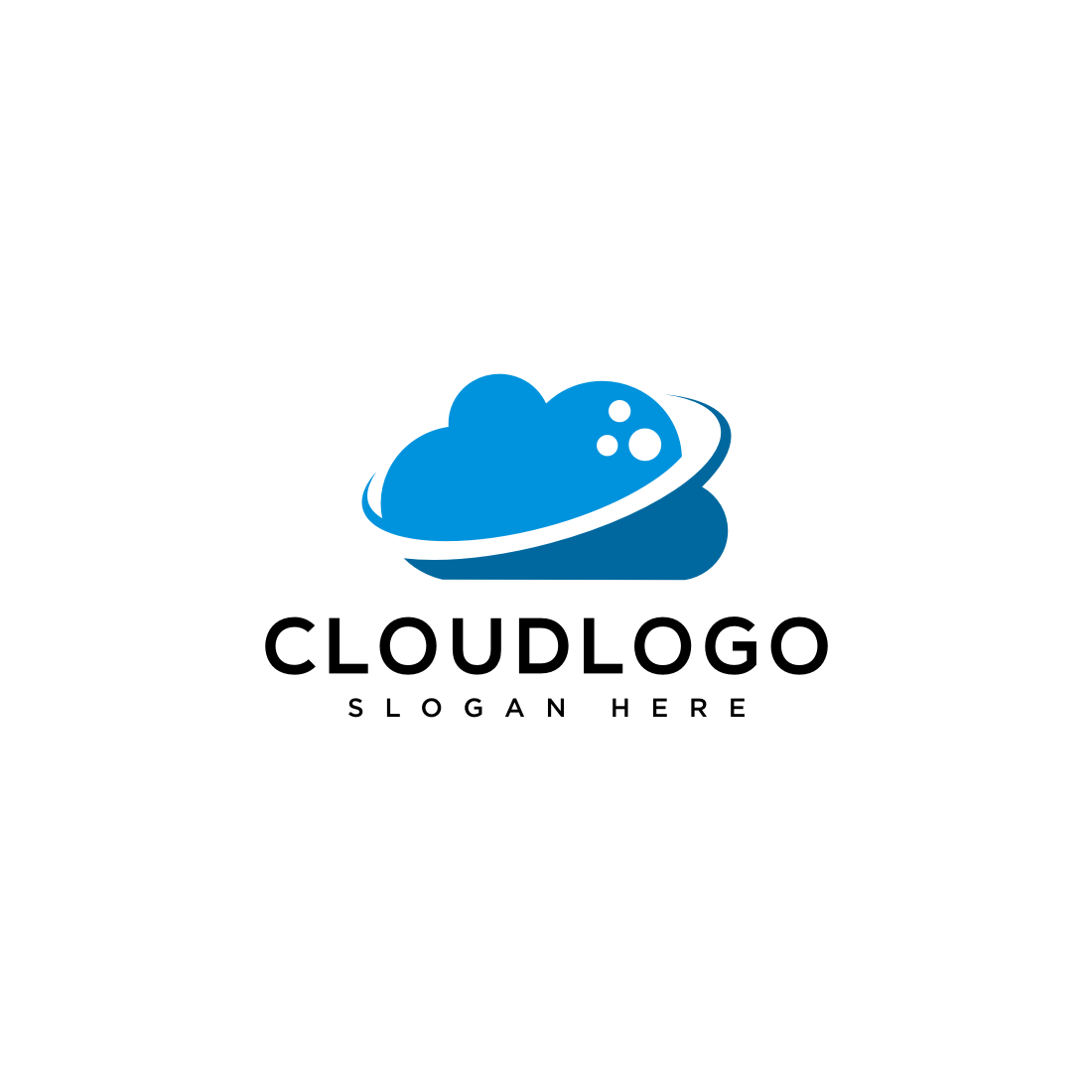 Cloud Tech Logo Vector Design.