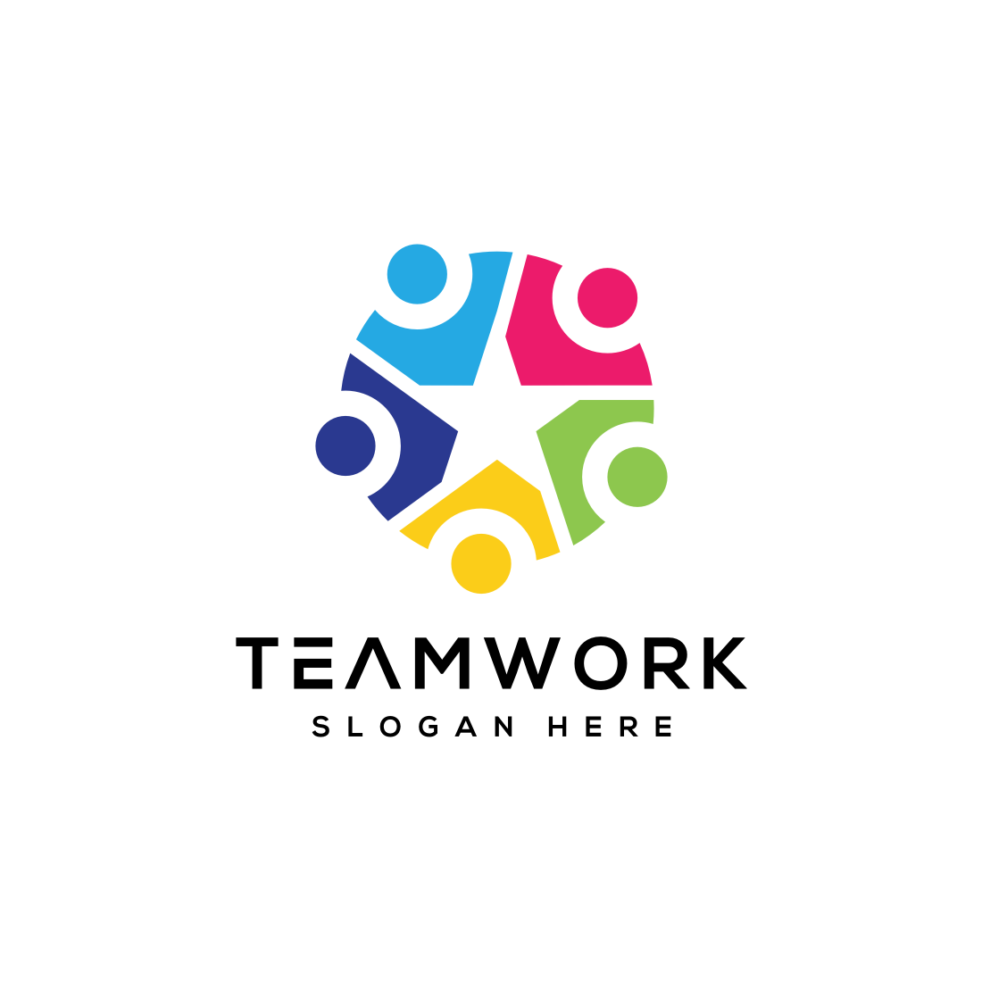 Teamwork Community Logo Vector Design.