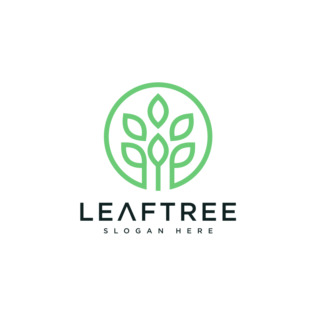 Leaf Tree Logo Vector Nature.