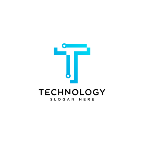 Initial Letter T Logo Tech.