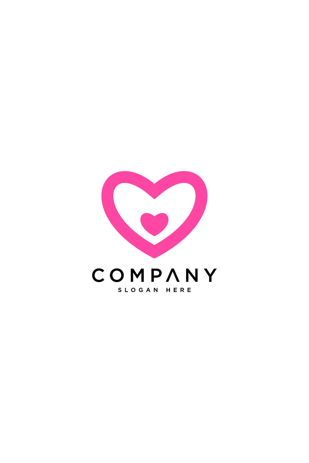 Love Logo Vector Design - Pinterest.
